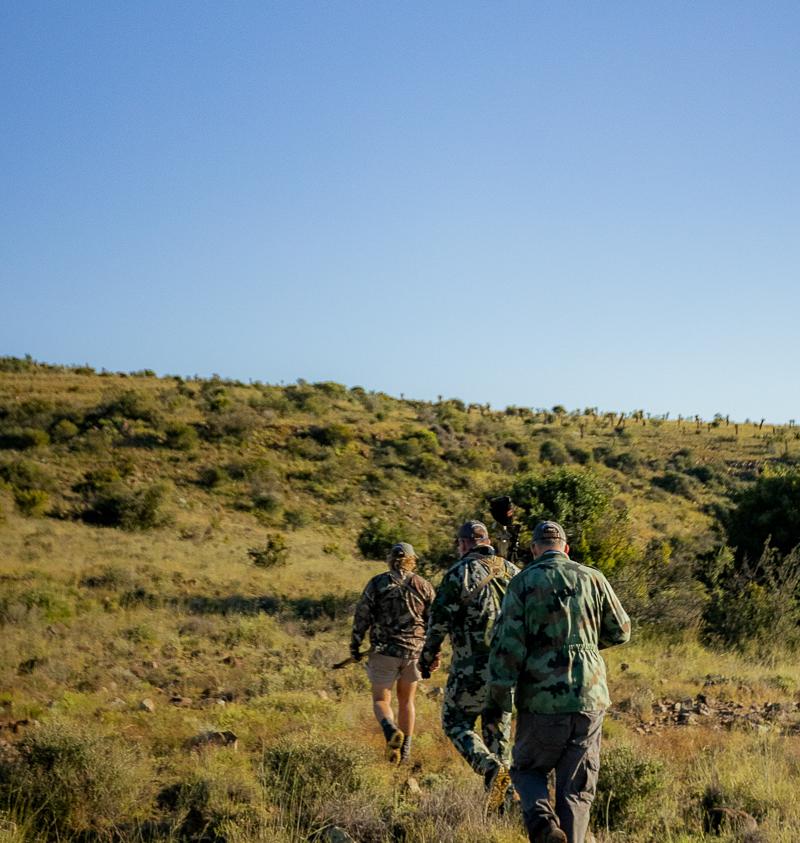 Hunters guided by Professional Hunter